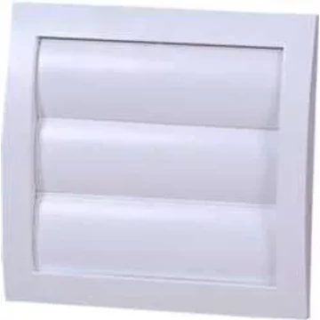 Ventilátor gravitációs zsalu, hálóval fehér színben, 100mm átmérő, ND10Z