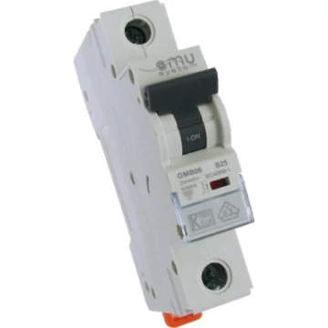 OMU SYSTEM OMB06 1 pólusú 10A B 6kA Kismegszakító OMB06110B