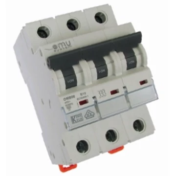 OMU SYSTEM OMB06 3 pólusú 10A B 6kA Kismegszakító OMB06310B 
