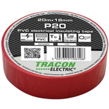 Tracon szigetelőszalag piros P20