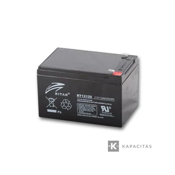 Ritar RT12120-F2 12V 12Ah zárt ólomakkumulátor                                                                