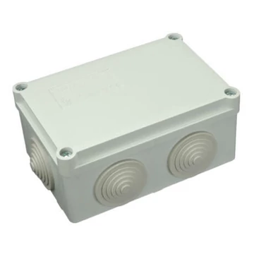 S-BOX 206 falon kívüli műanyag kötődoboz gumi bevezetővel 120x80x50mm IP65 PAWBOL