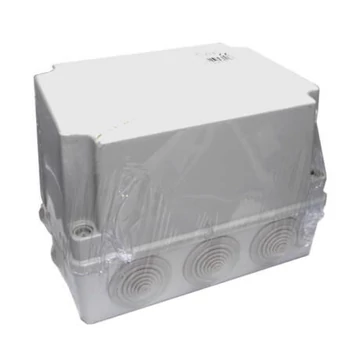 S-BOX 306H magasított falon kívüli műanyag kötődoboz gumi bevezetővel 150x110x140 mm IP55 PAWBOL