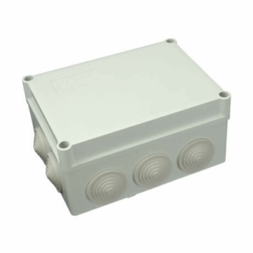 S-BOX 406 falon kívüli műanyag kötődoboz gumi bevezetővel 190x140x70mm IP55 PAWBOL