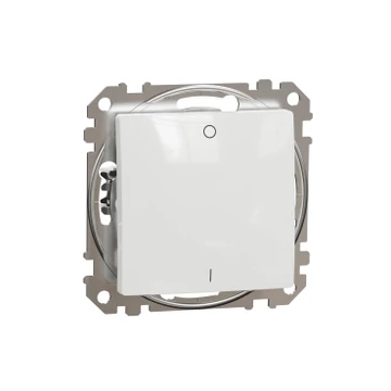 SEDNA DESIGN Kétpólusú kapcsoló, rugós bekötés, 10AX, (102), fehér SDD111102