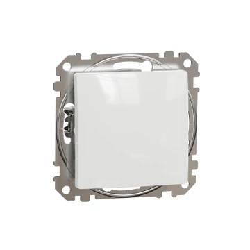 SEDNA DESIGN Váltókapcsoló, rugós bekötés, 10AX, (106), fehér SDD111106