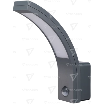 Mozgásérzékelős fali lámpatest, ívelt forma, antracit SLIA15W TRACON