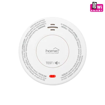 Home SMO10SMART optikai füstérzékelő, Tuya Smart és Smart Life kompatibilis, Wi-Fi kapcsolat, 10 év elem élettartam, 2400 mAh SMO10SMART