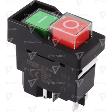 Relés biztonsági kapcsoló, bepattintható, fekete kerettel SSTM-035 Tracon
