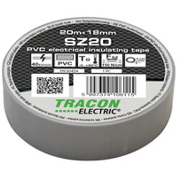 Tracon szigetelőszalag szürke SZ20