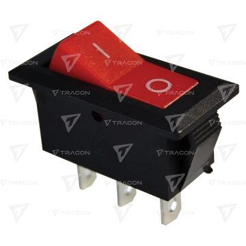 Készülékkapcsoló, váltó, piros (0-I felirat)