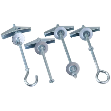 Mennyezet csavar, szemes fejjel, anyával, alátéttel M4, L=93mm TMSZ