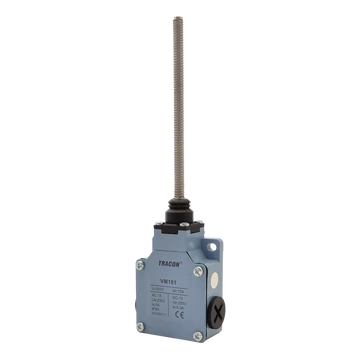 Helyzetkapcsoló, rugószáras (acél) 1xNO+1xNC, 6A/230V AC-15, 0,3A/250V DC-13, IP66 VM181