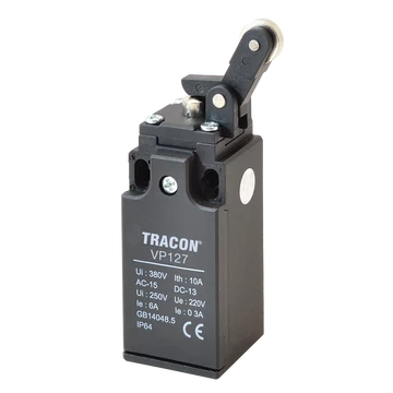 Helyzetkapcsoló, nyomógörgős 1xNO+1xNC, 6A/230V AC-15, 0,3A/250V DC-13, IP65 VP127