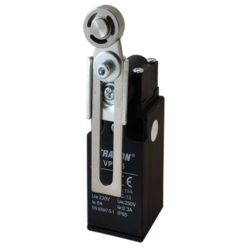 Helyzetkapcsoló, lengőkar-görgő 1xNO+1xNC, 6A/230V AC-15, 0,3A/250V DC-13, 30-60mm, IP65 VP145