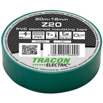Tracon szigetelőszalag zöld Z20