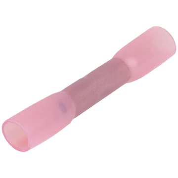 Zsugorodó szigetelésű toldóhüvely, elektrolitréz, piros 1,5mm2, (L=37mm, d1=1,8mm), PO ZSTHP