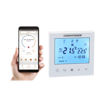 COMPUTHERM E280 FC Programozható digitális Wi-Fi fan-coil termosztát 2- és 4-csöves rendszerekhez