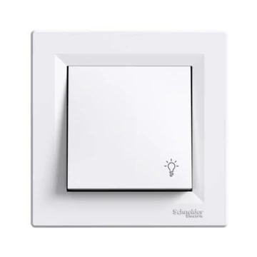 ASFORA Egypólusú nyomó, lámpajel, rugós bekötés, fehér eph0900121