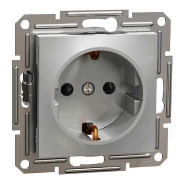 ASFORA 2P+F csatlakozóaljzat, csavaros, alumínium eph2900161