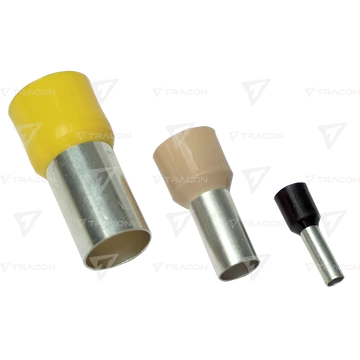 2,5mm2 Szigetelt (PA6.6) érvéghüvely, ónozott elektrolitréz, kék E117 Tracon