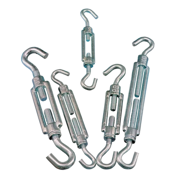 Sodrony-és huzalfeszítő horog-horog, acél+temperált öntvény 8×110mm, 2000N FHH8110