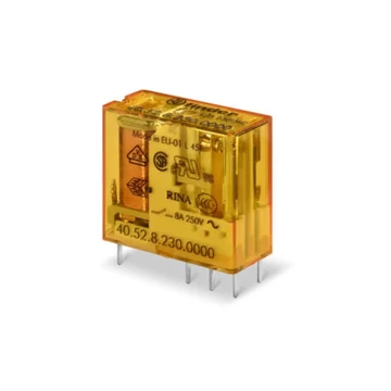 Miniatűr relé NYÁK-hoz 230V AC 8A 2 morze IP20 40.52.8.230.0000 FINDER