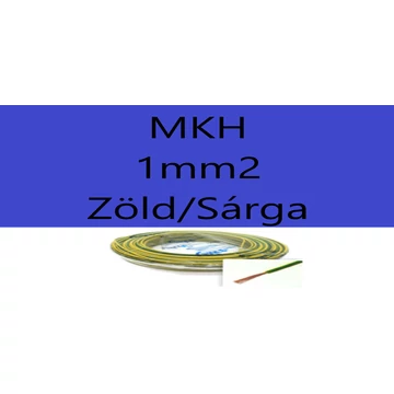 Mkh 1mm2 Zöld-Sárga