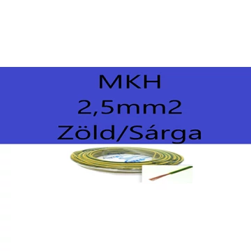 Mkh 2,5mm2 Zöld-Sárga