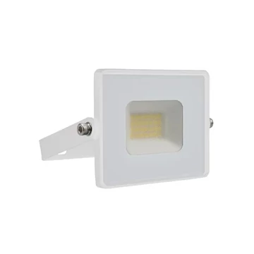 V-TAC E-széria LED reflektor 20W természetes fehér. fehér házzal - SKU 215950                                 