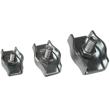Sodronyszorító bilincs, szimpla, acél d=8-9mm, M8 BSZ1-8