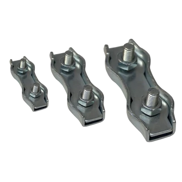 Sodronyszorító bilincs, dupla, acél d=2-2,5mm, M4 BSZ2-2