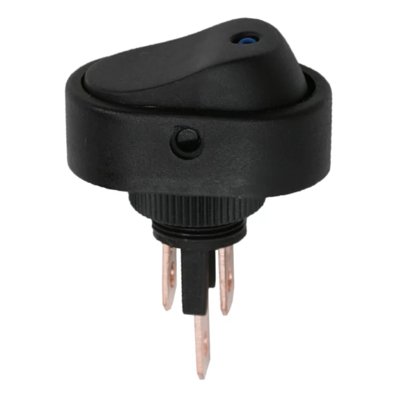Billenőkapcsoló, 1 áramkör, 20 A - 12 V DC, OFF - ON, kék LED-del, 09047KE GLOBIZ