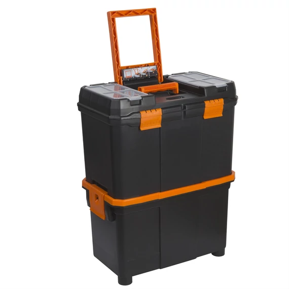 Húzható, többrészes műanyag szerszámláda<br>18" - 450 x 270 x 585 mm 10932 HANDY