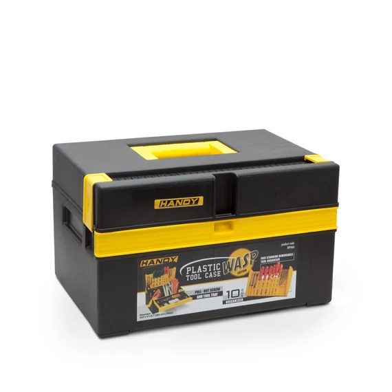 Műanyag szerszámosláda<br>kicsi<br>380 x 220 x 270 mm 10946A HANDY