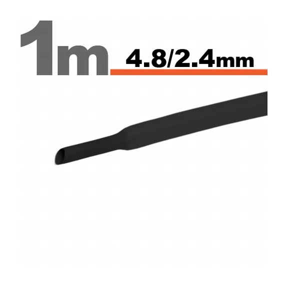 Zsugorcső 11025F FEKETE