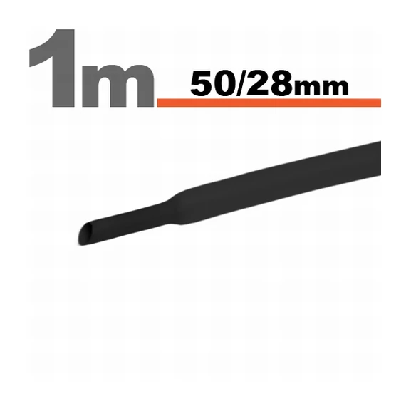 Zsugorcső 11030F FEKETE