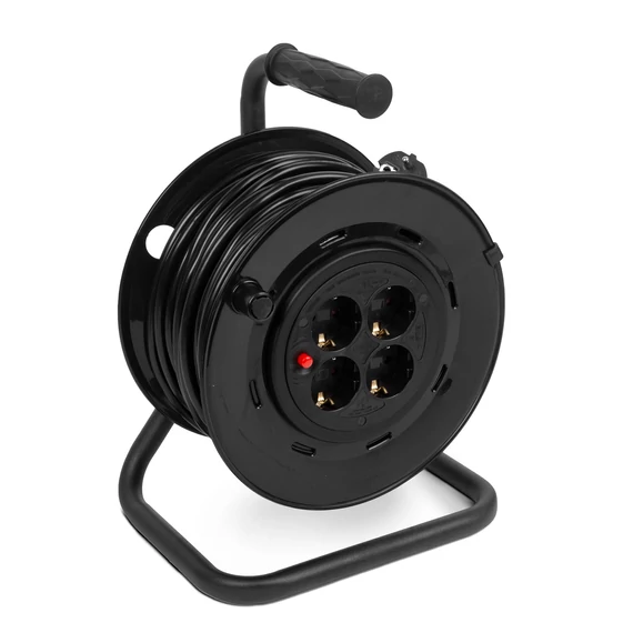 Kábeldob fém tartóval - 4x - 3x1,5 mm² - 25 m 20240 Delight