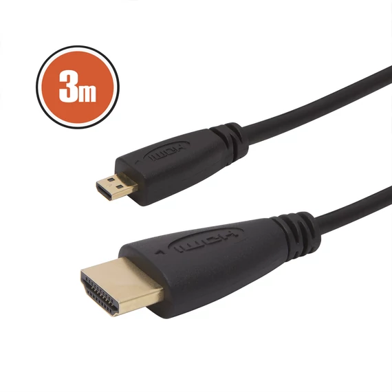 Micro HDMI kábel • 3 m 20425 Globiz