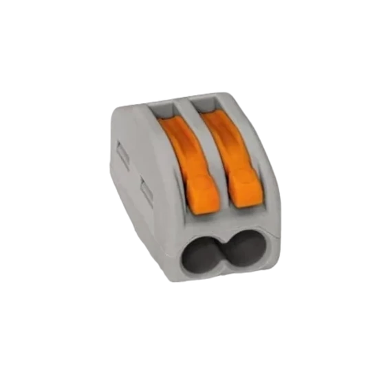 Wago 2-es oldható vezeték összekötő csatos 222-412