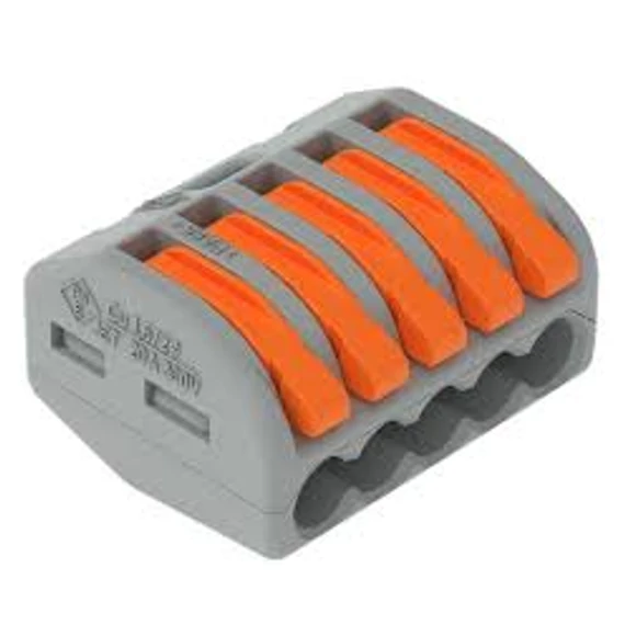 Wago 5-es oldható vezeték összekötő csatos 222-415