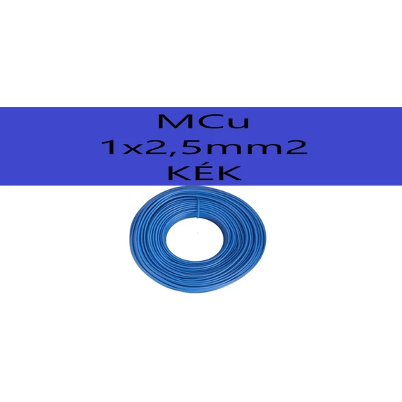 MCu 2,5 mm kék H07V-U