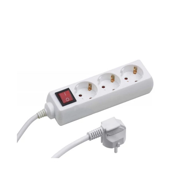 Anco 3-as hálózati elosztó kapcsolóval 1,4m hosszabbító H05VV-F 3x1,0 mm2 321150