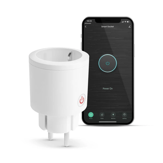 Smart konnektor - fogyasztásmérővel - Amazon Alexa, Google Home, Siri, IFTTT kompatibilitás 55359B Delight