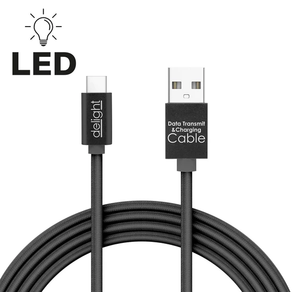 Adatkábel - USB Type-C 55442C-BK Delight