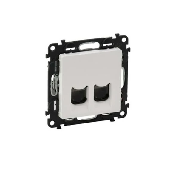 Legrand Valena Life 2xRJ45 Cat 5e UTP csatlakozóaljzat fehér 753141