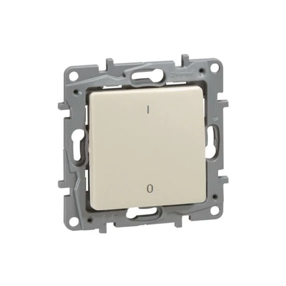 Legrand Niloé 102 kétpólusú kapcsoló körömmel bézs 764617