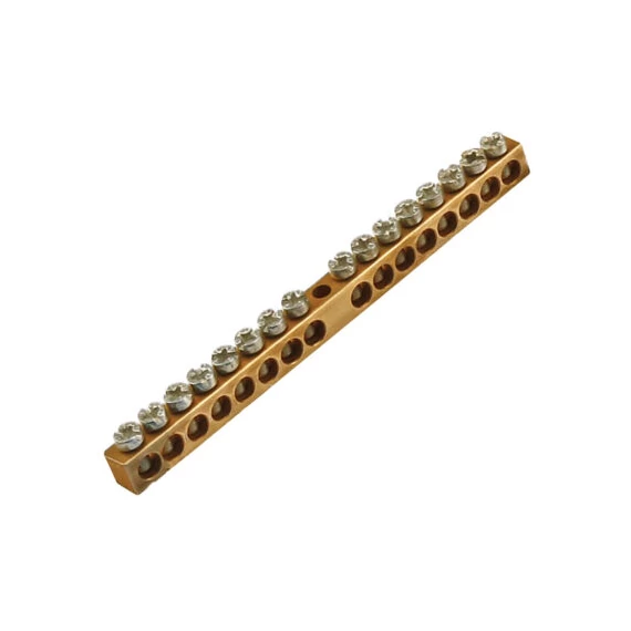 Csavaros sín, réz gyűjtősín, földelősín 16P 100mm ANCO 820516