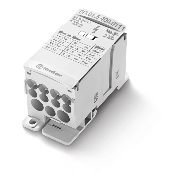 Finder 9D.01.5.400.0111 Fővezetéki leágazó kapcsok • 400 A • 12 pólusú