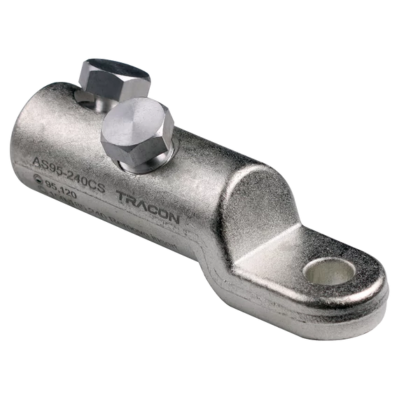 Szakadófejes csavaros alumínium szemes csősaru AS95-240CS